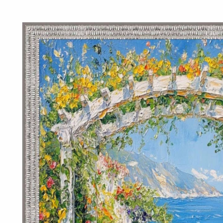 Slim Modern Bright Chrome Silver Pebbled Texture 22x28 Picture Frame for wholesale by Modern Memory Design Picture Frames