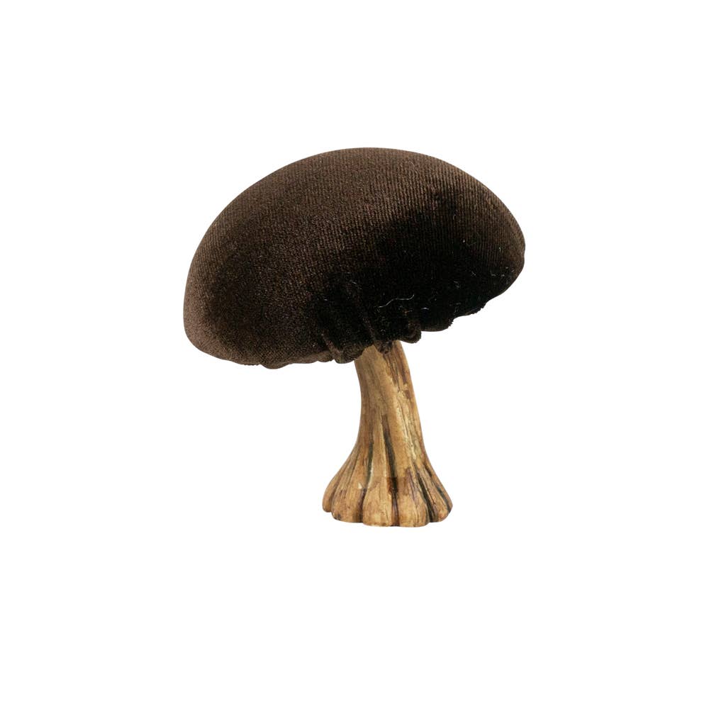 Mars & More - Brand of B Living – Engroshandel Bordpynt – dekoration fløjl champignon brun 10cm0