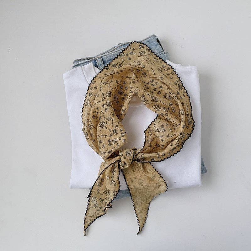 FurDecoration - Vente Écharpe – femme - Foulard fin imprimé petit4