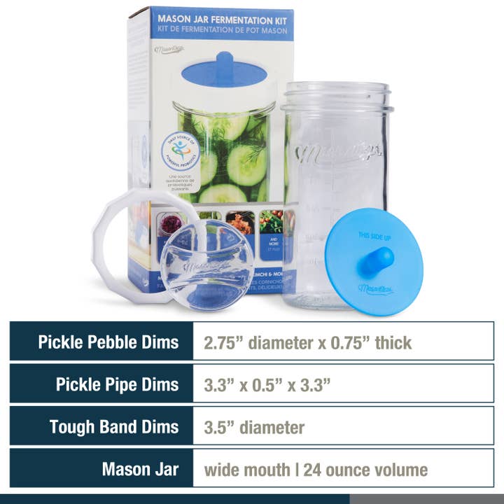 Masontops - Wholesale Jar - Fermenting Set with Jar, Airlock, Weight & More1