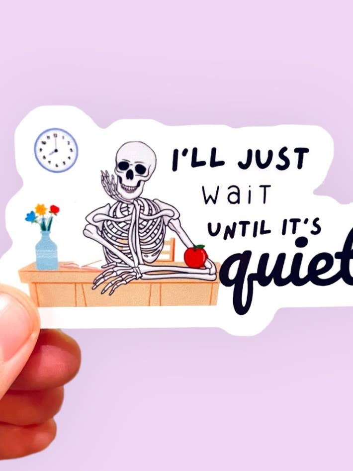 Funny Teacher Gift | Teacher Sticker | Back to School for wholesale by Tiny Baker Creations