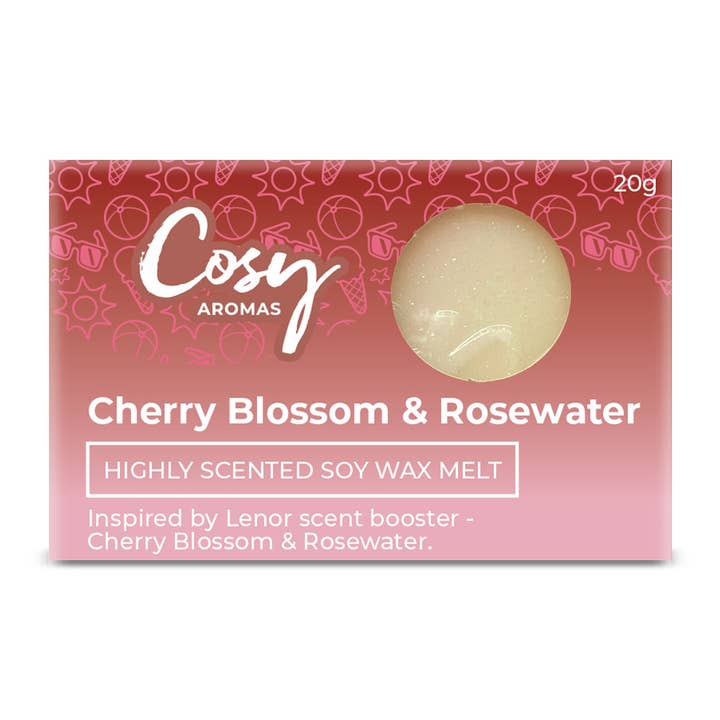 Cosy Aromas – wholesale Doftvax – Körsbärsblom och rosenvattenvaxsmält1
