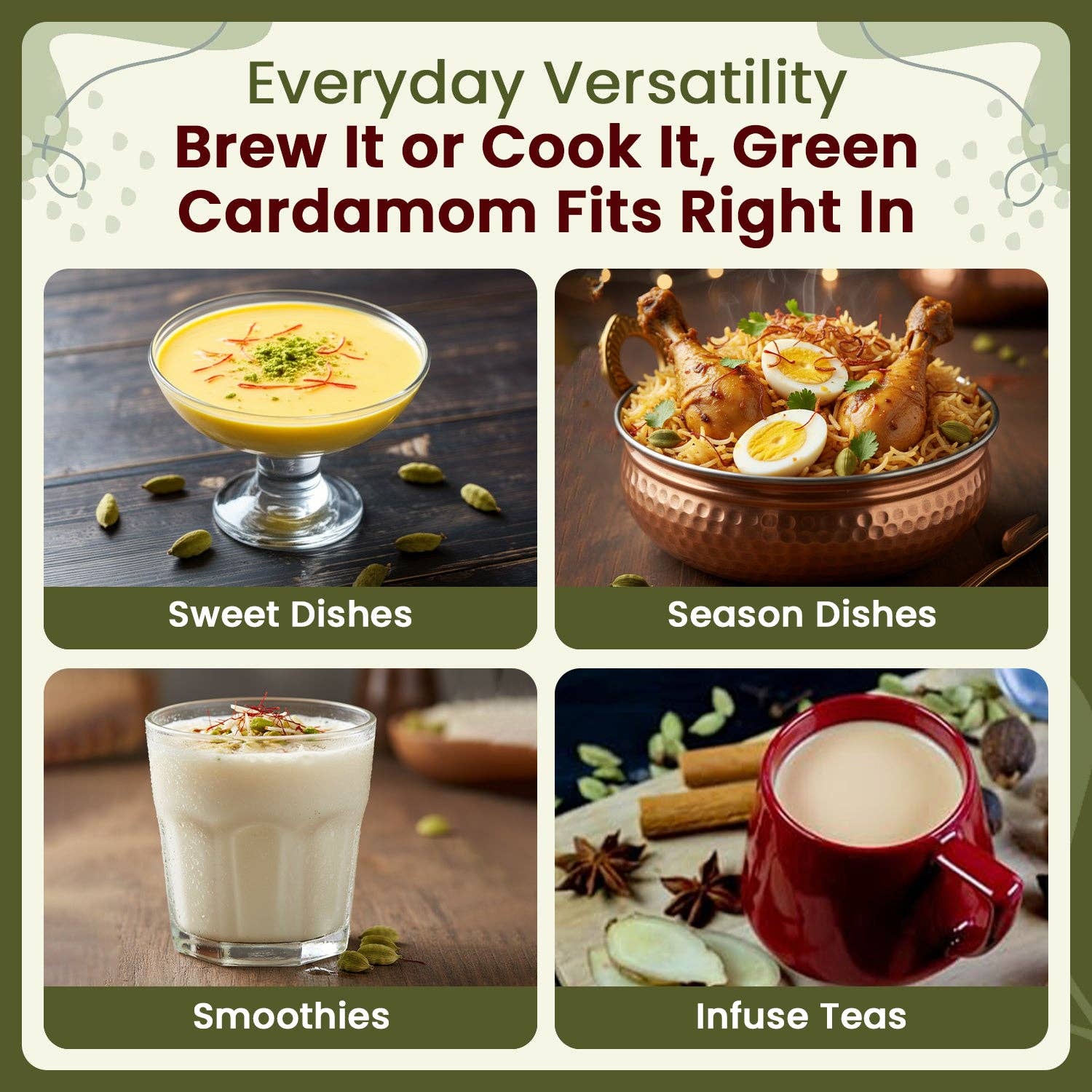 Organic Way LLC - Vendita all'ingrosso Erbe aromatiche - Baccelli Interi di Cardamomo Verde, Hari Elaichi (Elettaria cardamomum) - Certificato Kosher e USDA | Vegano, Non-OGM e Senza Glutine | Sacchetto Richiudibile | Aggiunge Sapore | 100% Crudo dall'India3