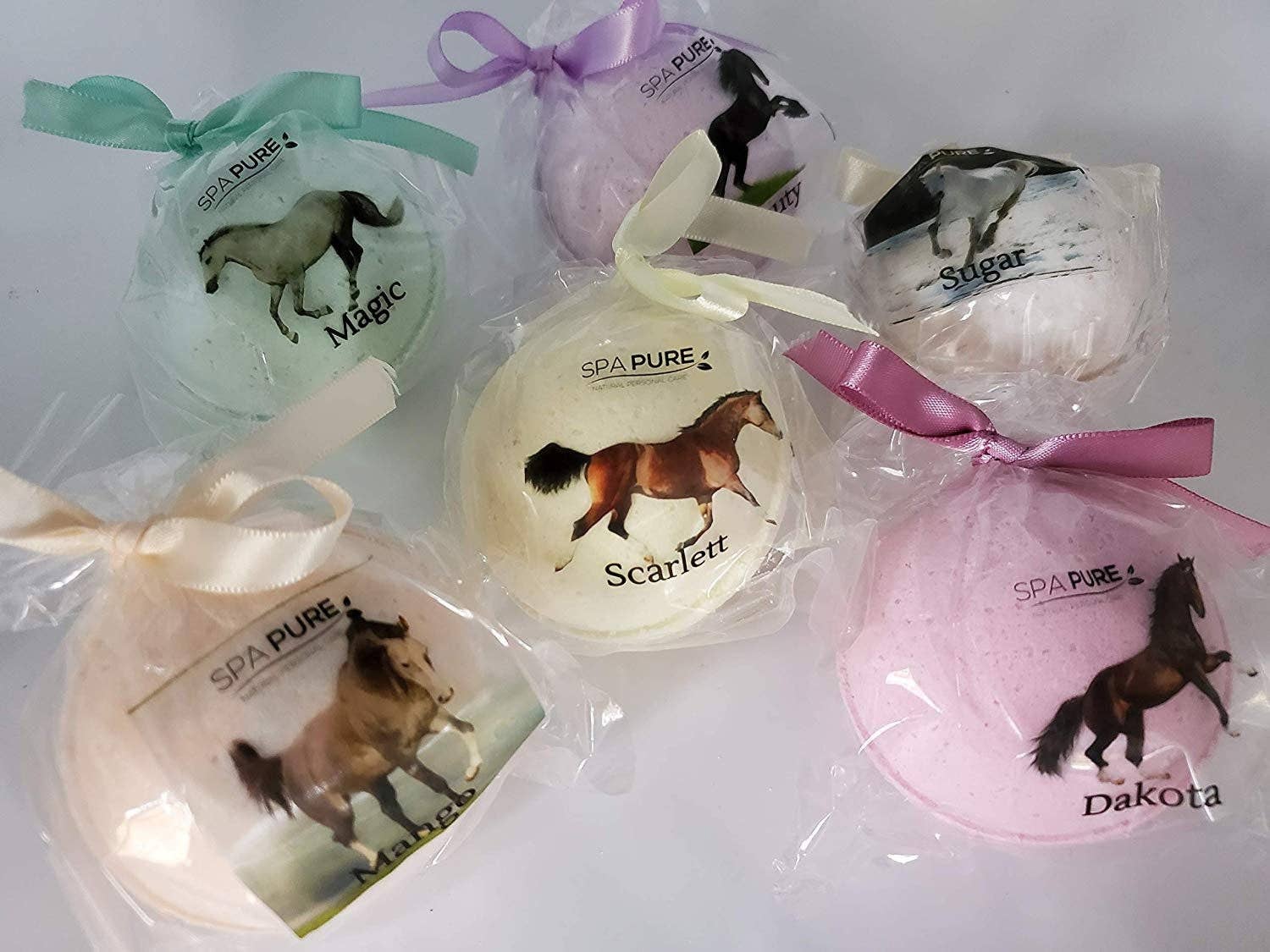 Spa Pure, inc. - Wholesale Bath Bomb/Fizz - Spa Pure WILD HORSES Bath Bombs: for kids with 6 XL bath bom6
