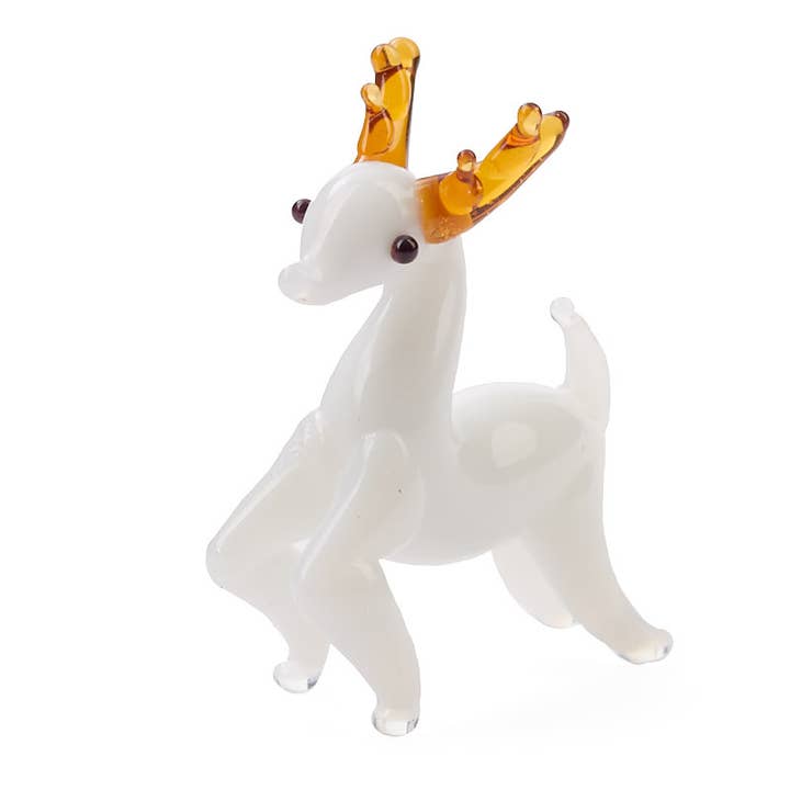 Factory Direct Craft - Wholesale Decorative Tabletop Object - Mini Hand-Blown Glass Deer Figurine2