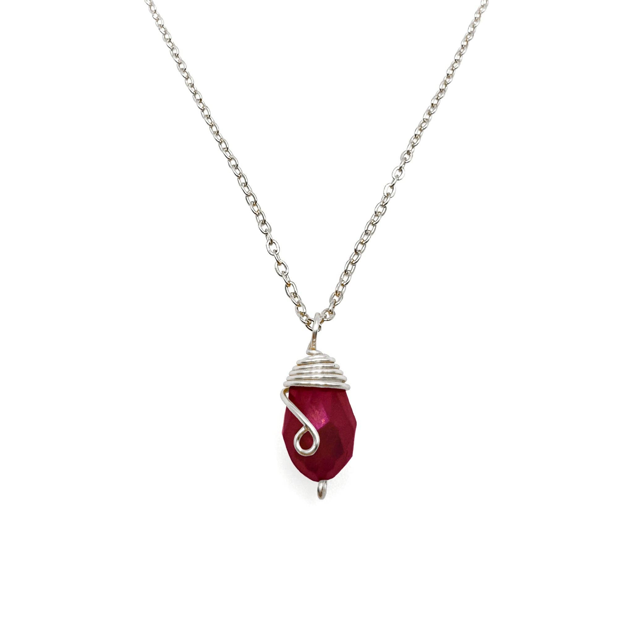 Alegria Accessories Inc. - Wholesale Pendant/Charm Necklace - Silver Birthstone necklace0