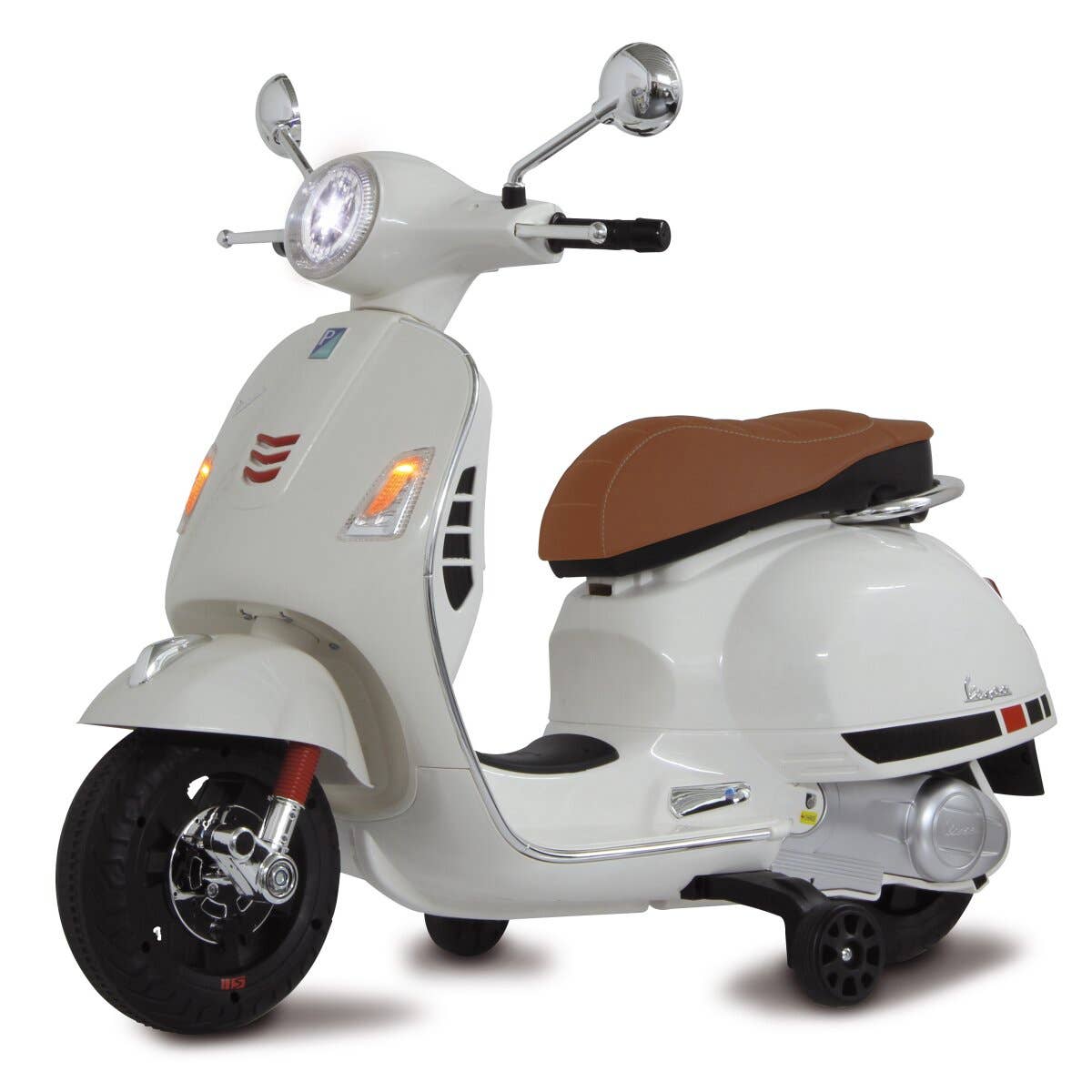 mhw24 - Venta al por mayor Bicicleta/patinete - Niños - Moto eléctrica Vespa GTS 125 blanca para niños 12V3