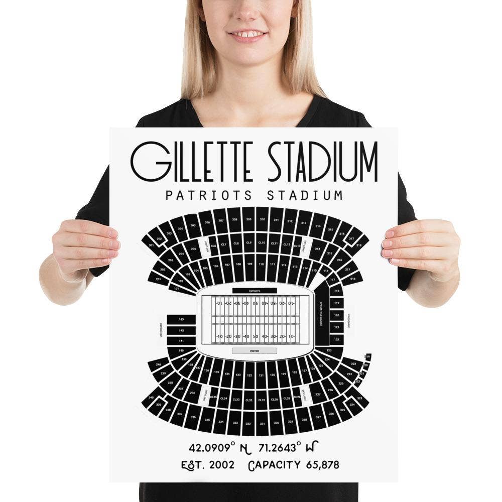 Stadium Prints by BTB – wholesale Poster – New England Patriots Gillette Stadium affisch Print4