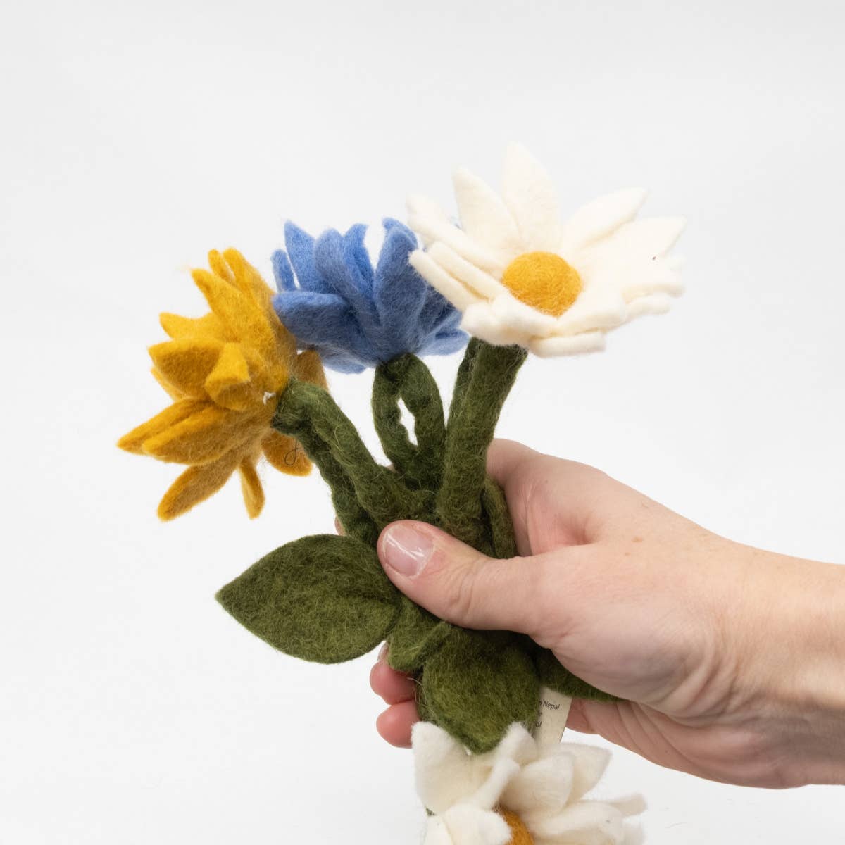 The Winding Road - Wholesale Bunting/Garland - Garland - Felt Flowers - Blue, White and Yellow5