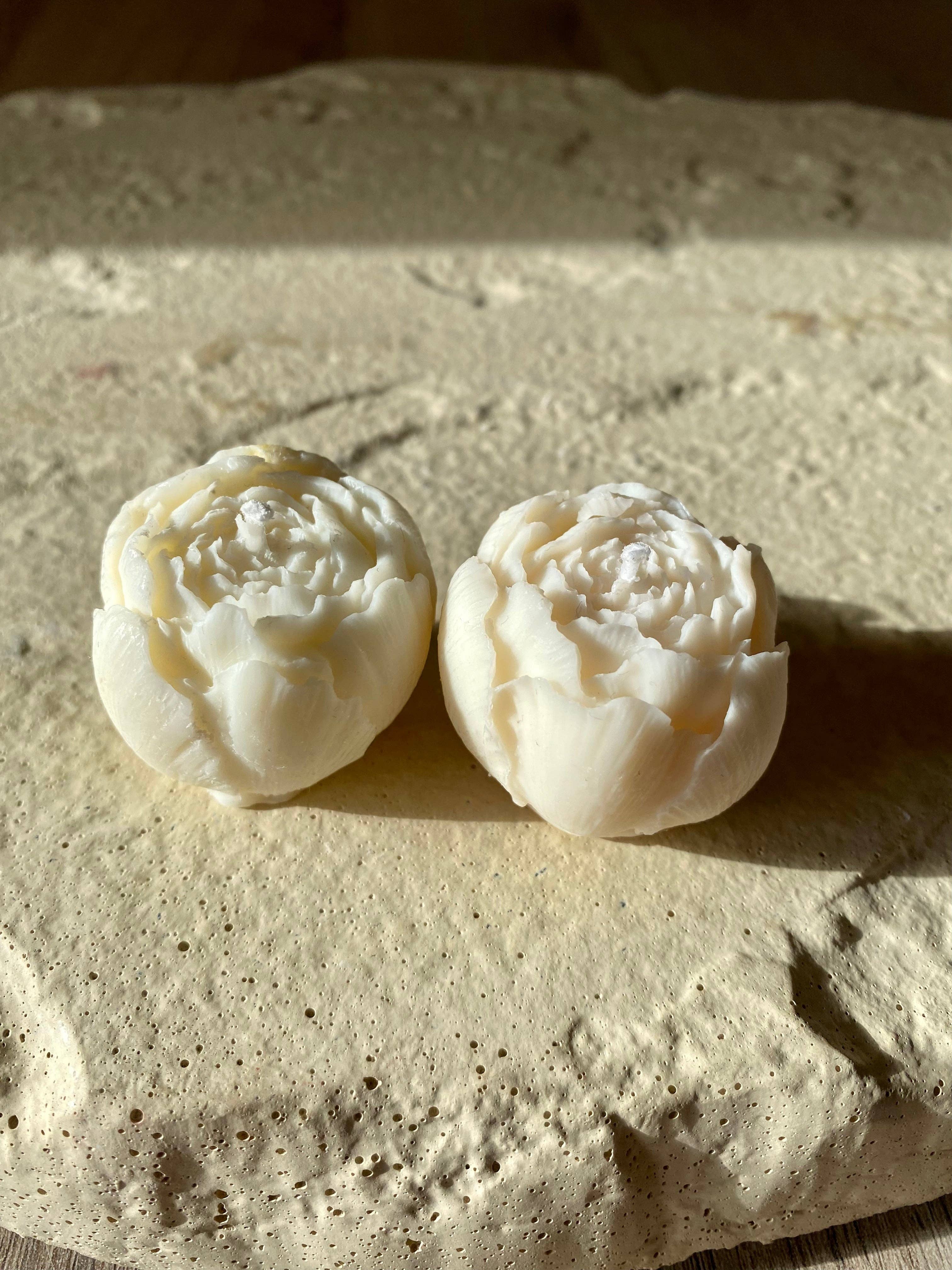 Pétale de cire - Wholesale Grappige kaars - Geurkaars in de vorm van een witte pioenroosknop