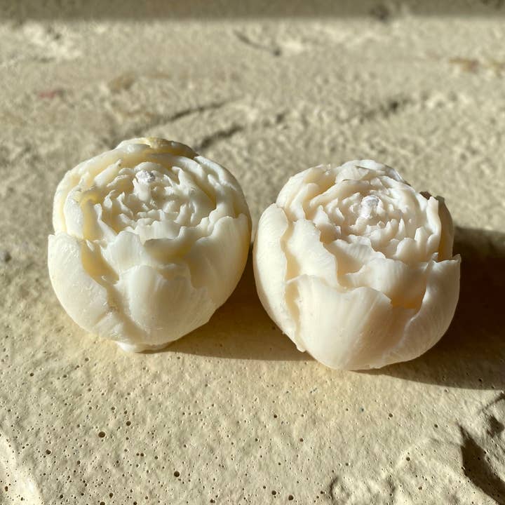 Pétale de cire - Wholesale Grappige kaars - Geurkaars in de vorm van een witte pioenroosknop0