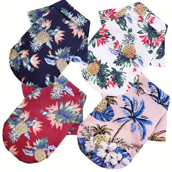 DIYSTORE – Großhandel Haustier-Shirt – Hund – Sommer-Hundeshirts für kleine Rassen - Leichte, atmungsaktive, gewebte Polyester-Haustierkleidung mit Druckknopfverschluss, UV-Schutz - Für Frühling, Sommer und Herbst - Für kleine Hunde - Perfekt für Outdoor-Aktivitäten - Ideales Geschenk für Hundeliebhaber