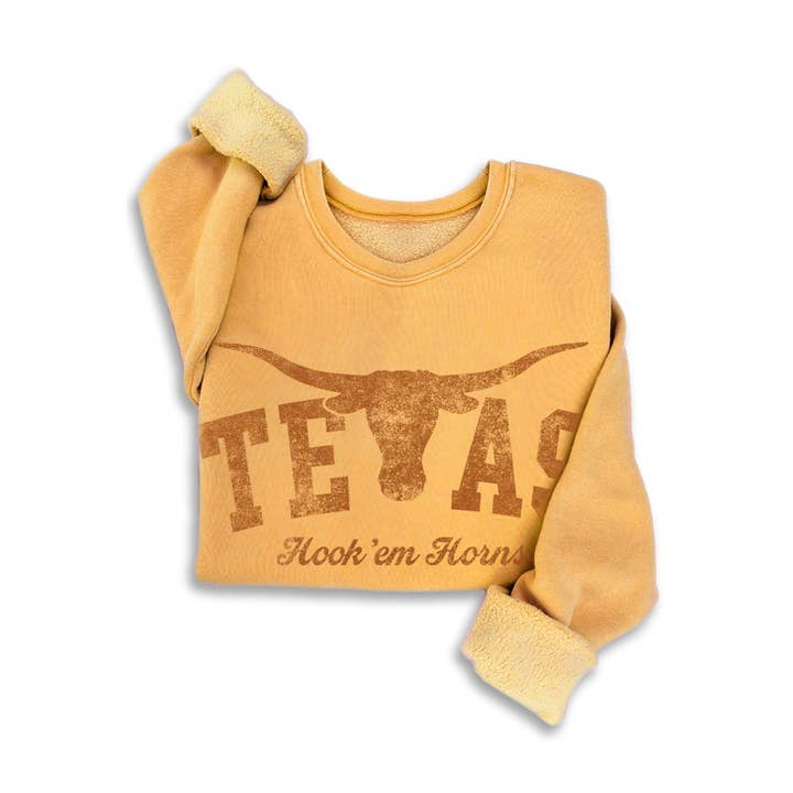 SWEAT-SHIRTS MINÉRAUX TEXAS HOOK EM HORNS pour la vente par HRTandLUV