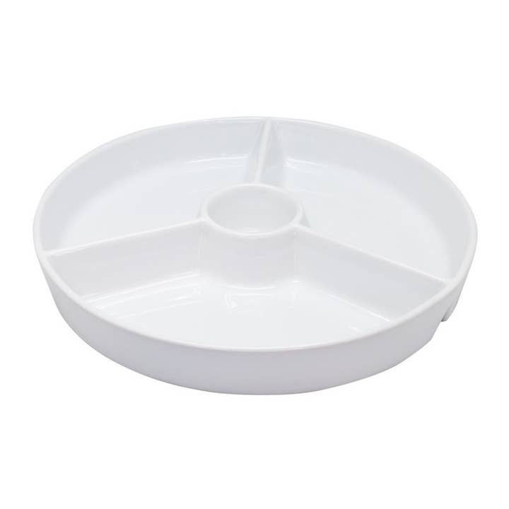 Round snack plate 25.5 x 25.5 cm for wholesale by Vin Bouquet (Find It Import & Export Sl)