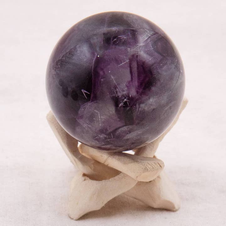 Tiny Rituals - Wholesale Spiritual Stone/Crystal - Rare Rainbow Fluorite Spheres - AAA Premium Quality138