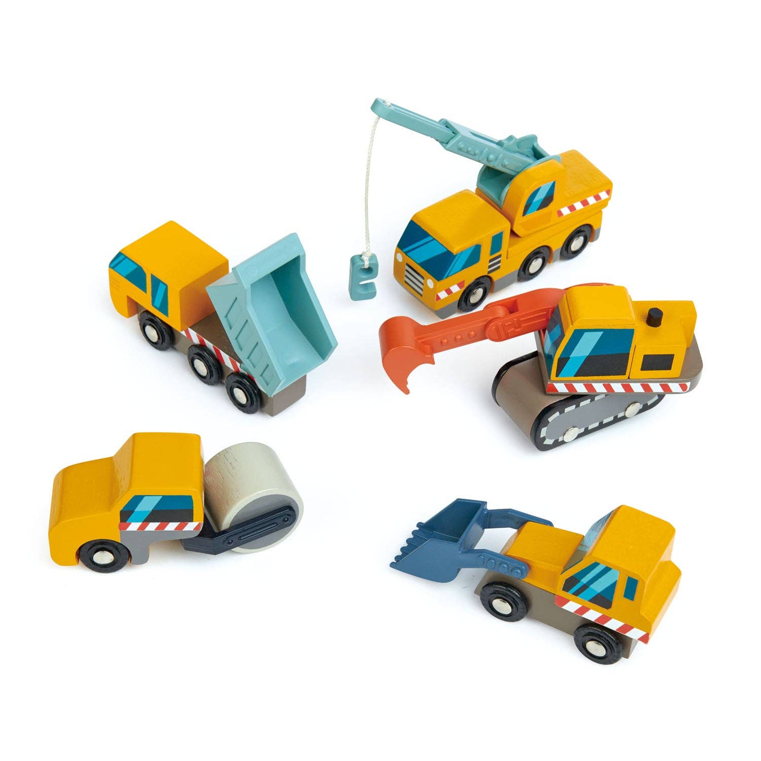 ThreadBear Design UK/EU - Wholesale Toy Car/Truck - Kids - Tender Leaf Construction Site1