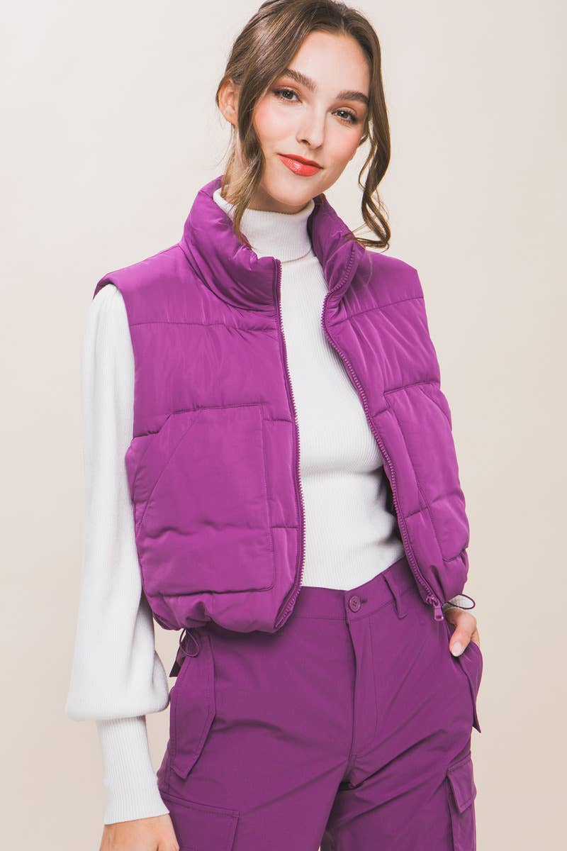 42POPS – Großhandel Oberbekleidungsweste – Damen – .Pufferweste mit Taschen14