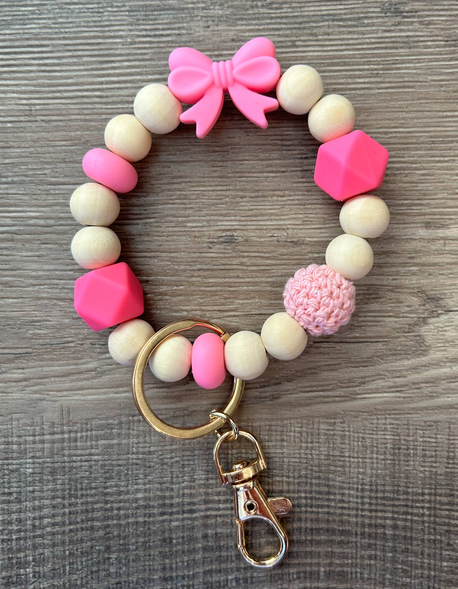 JILLIAN INK LLC - Wholesale Keychain Bracelet - Bow Wristlet Keychain0