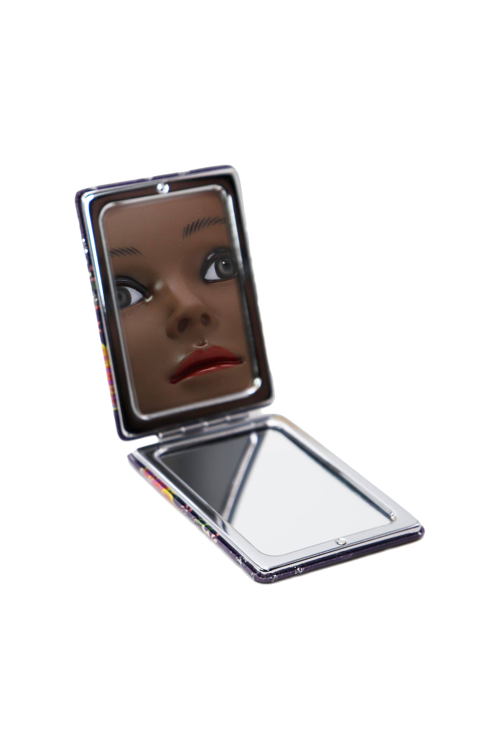 Cap Zone - Wholesale Makeup Mirror - Butterfly Floral Glitter Makeup Mirror - 12 pcs3