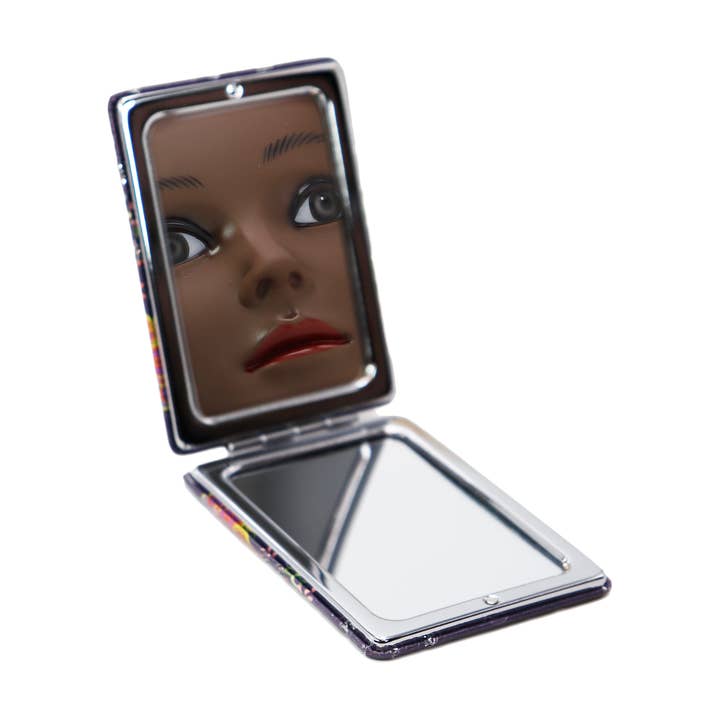 Cap Zone - Wholesale Makeup Mirror - Butterfly Floral Glitter Makeup Mirror - 12 pcs3