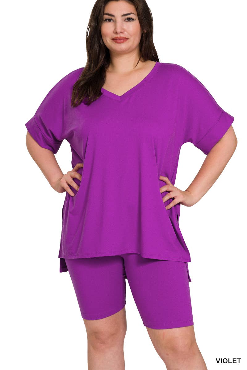 42POPS - Wholesale Lounge Set - Women's - '...Plus Microfiber Top & Leggings 2pc Set19