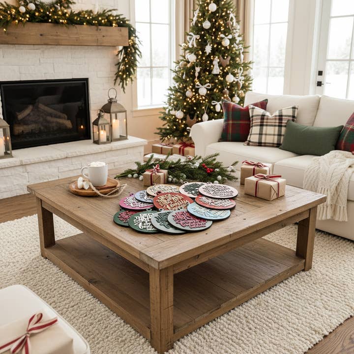 Gia Roma - Wholesale Christmas decoration - Christmas Ornaments Handmade Wood Slices| Multiple Colors62