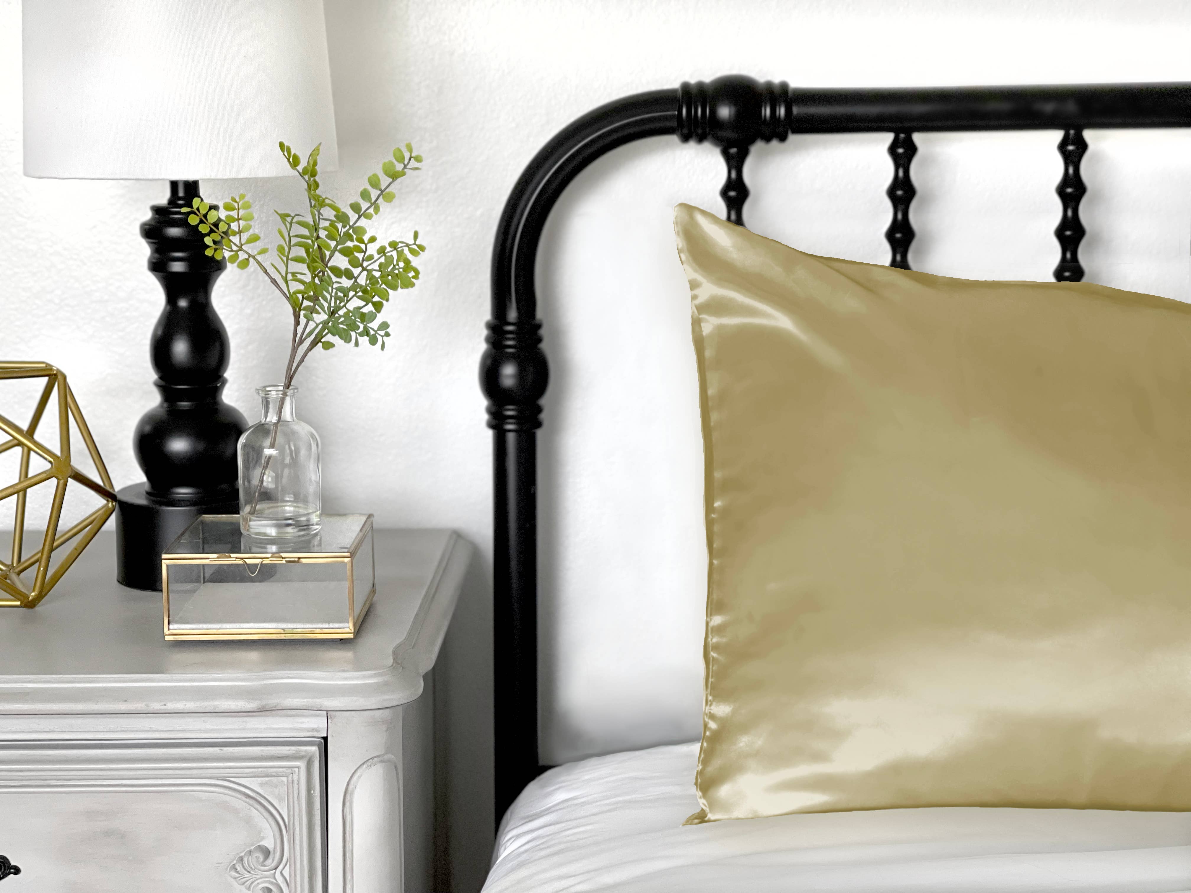 Morning Glamour - Wholesale Bedding Pillowcase/Sham - Satin Pillowcase - Eco-Friendly Packaging, Queen/STD35