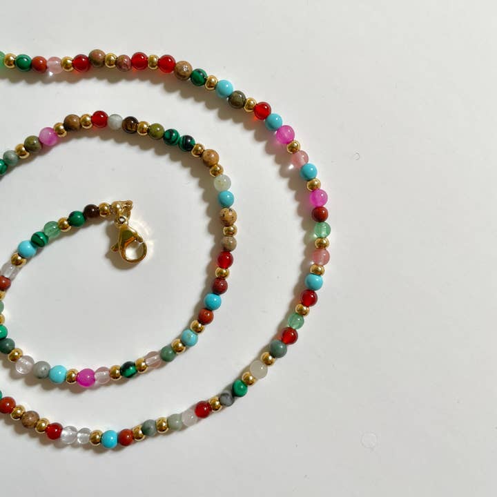 Lila Bead Necklace for wholesale by Namaste Jewelry