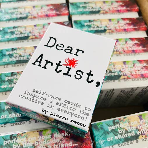 "Caro Artista" un mazzo di affermazioni e ispirazioni (Custodia) 6 per la vendita all'ingrosso da parte di Oyin Handmade