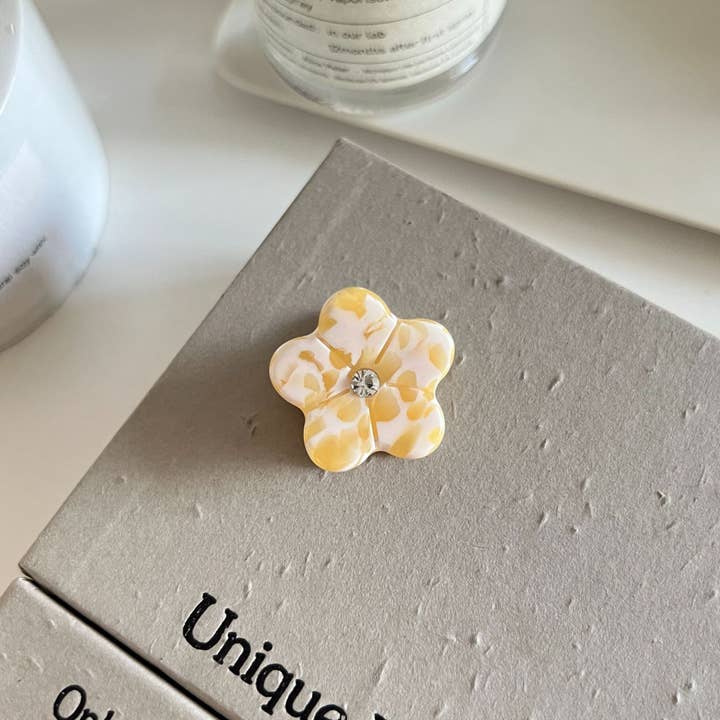 SoapElenGlen - Wholesale Hair Clip - Women's - Adorable Rhinestone - Embellished Flower Mini Hair Clips6