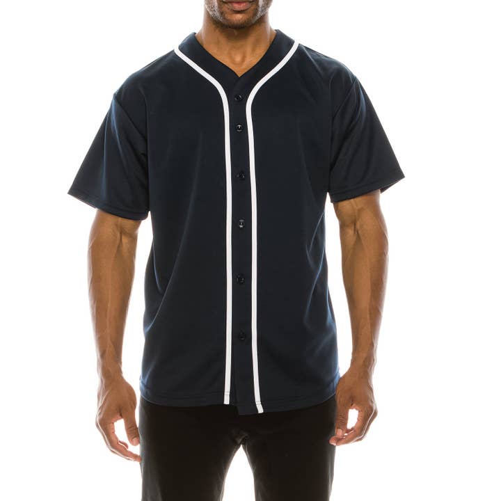 Victorious - Wholesale Button Down Shirt - Men's - BJ42 BASEBALL JERSEY (OPEN PACK)8