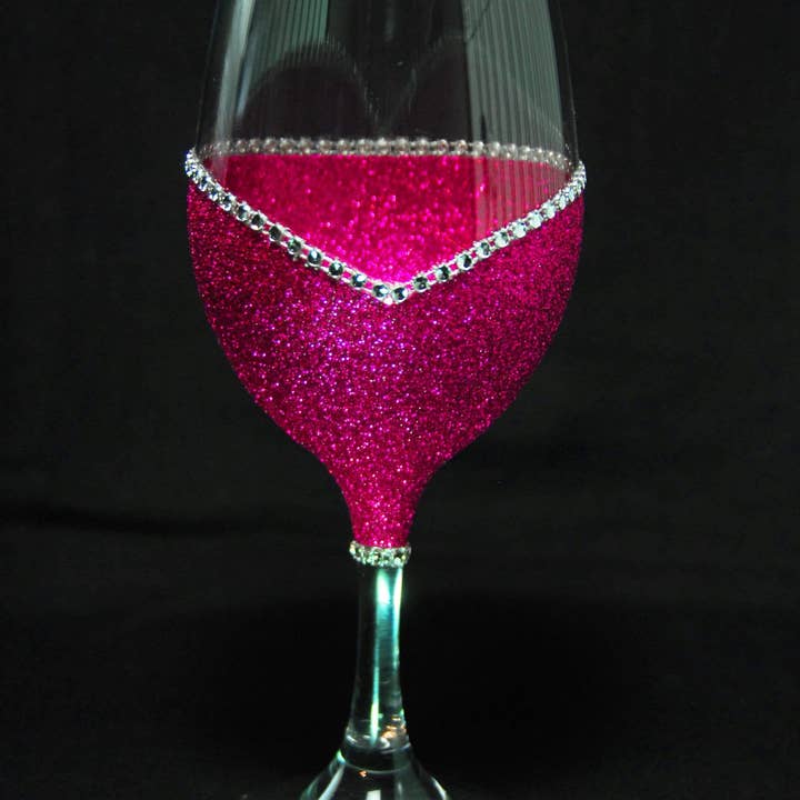 WineyBitches.Co - Wholesale Wine Glass - WB Original Classy Glassy – Bling Stem V Style Wine Glass (Signature Collection)17
