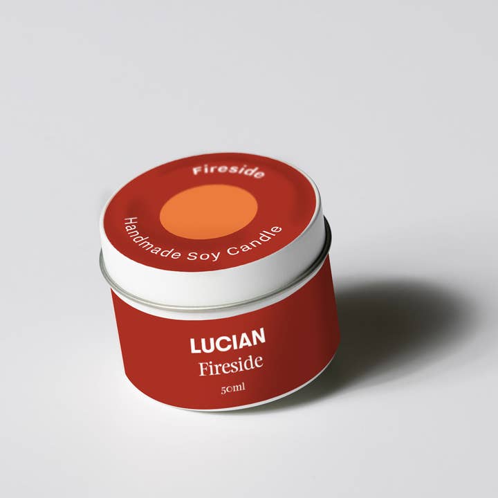 Lucian Candles - Wholesale Travel candles - Fireside Travel Tin Candle