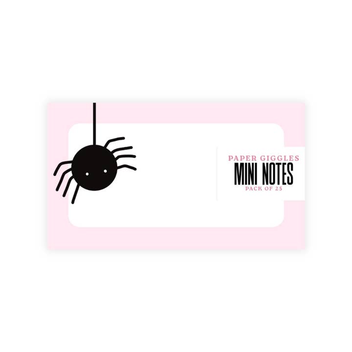 Halloween Spider Mini Notes | Pack of 25 for wholesale by Paper Giggles