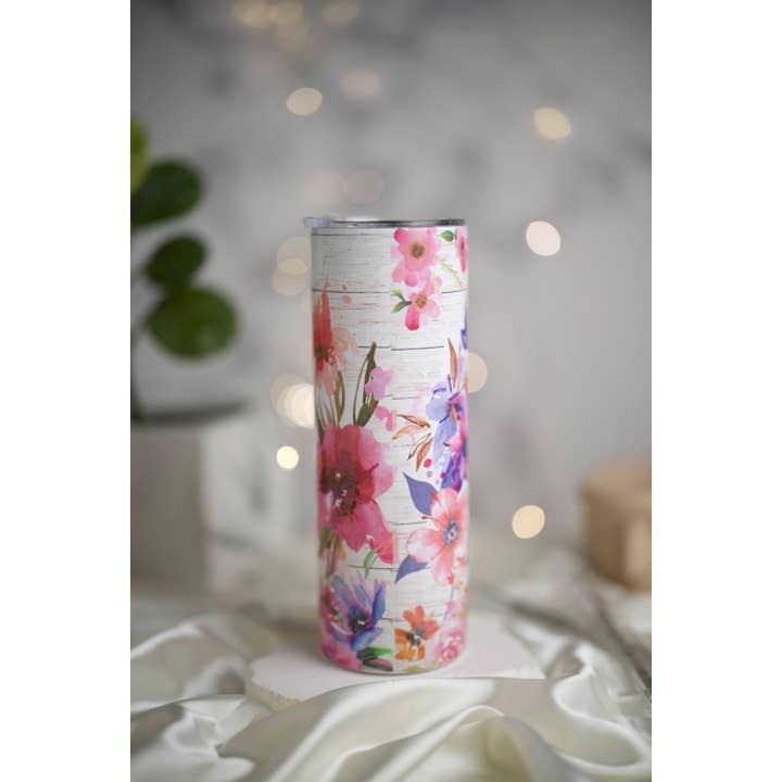 Embroidery by BUBE - Wholesale Insulated mug/tumbler - Floral Grandma Personalized Tumbler Travel Cup Gift2