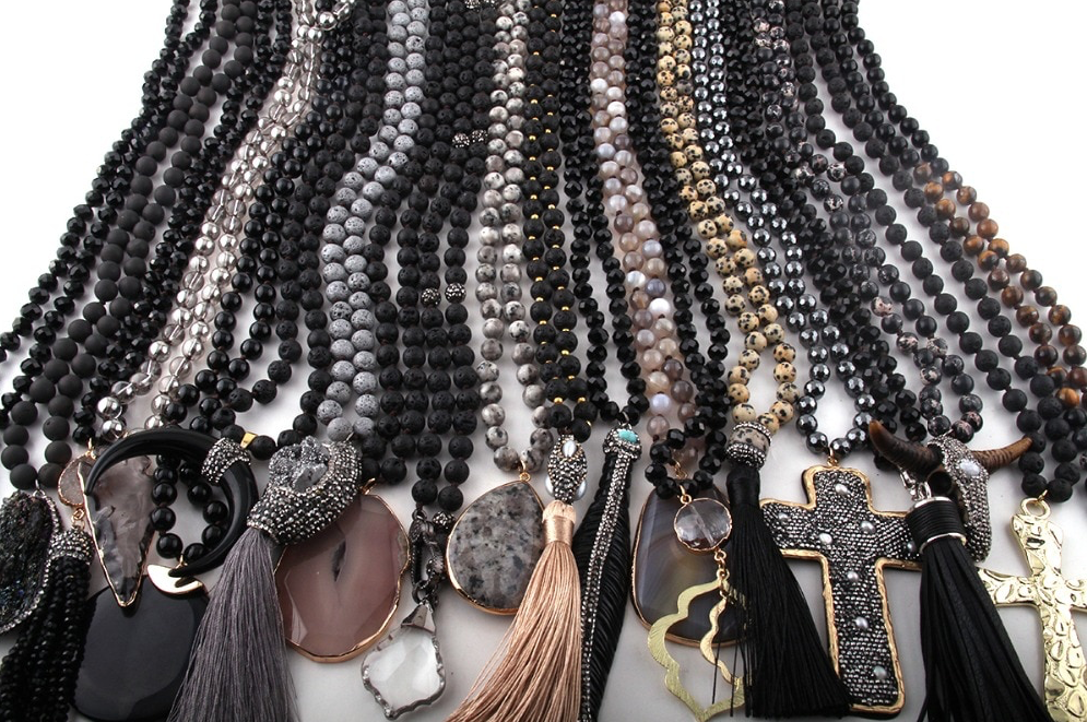 Kate Tuesday Jewelry - Venta al por mayor Collares de cuentas/perlas - Collares de piezas negras2