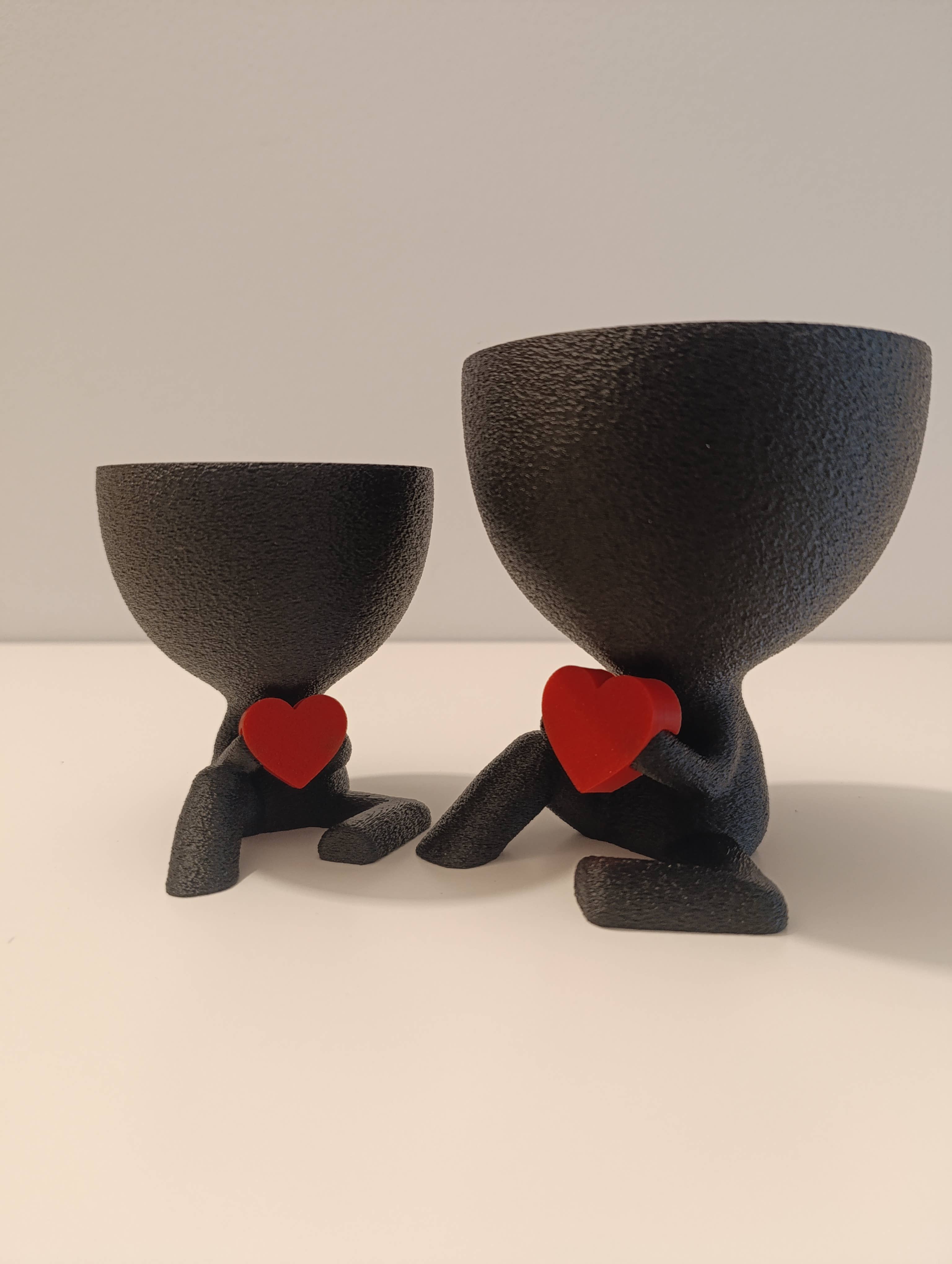 3DROOTS - Wholesale Plant pot - Lovers' gift - Valentine's Day Pot - Rough effect8