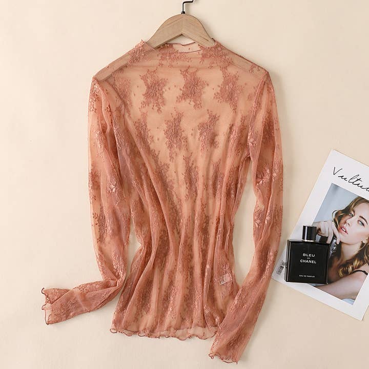 Hope & Sunshine - Wholesale Blouse - Women's - Lace Mesh Top