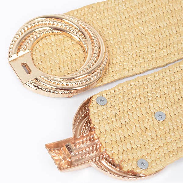 3AM BY H&D ACCESSORIES - Wholesale Belt - Women's - Metal Buckle Stretch Waist Belt