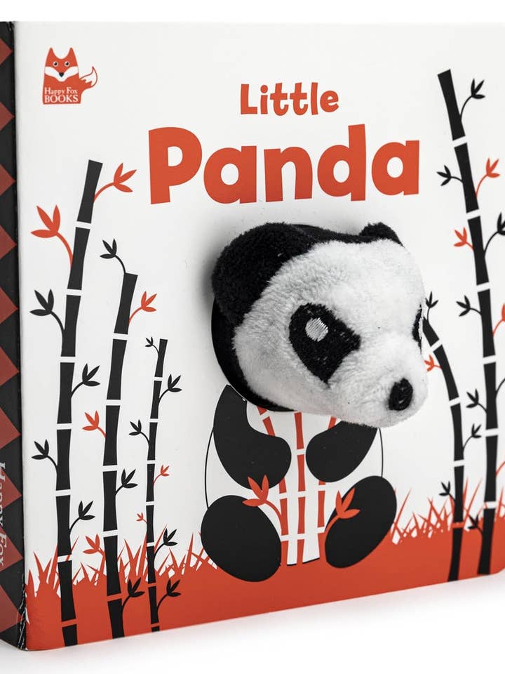 Little Panda Finger Puppet Board Book with High Contrast Art for wholesale by Fox Chapel Publishing