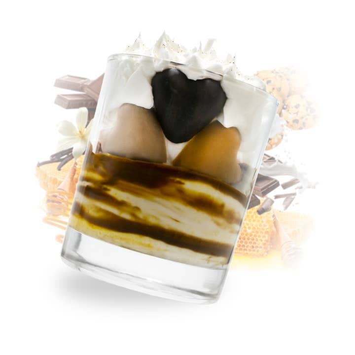 Chocolate caramel artisan candle for wholesale by Les Fées Mères