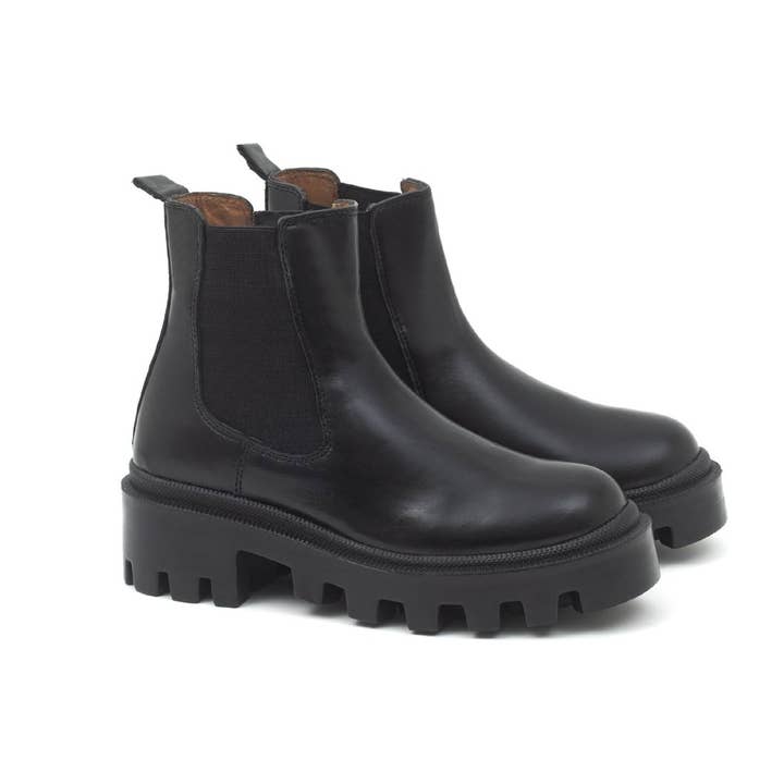 Botines De Mujer De Piel Negro W-Napex-Black para venta al por mayor de Harris Hawk