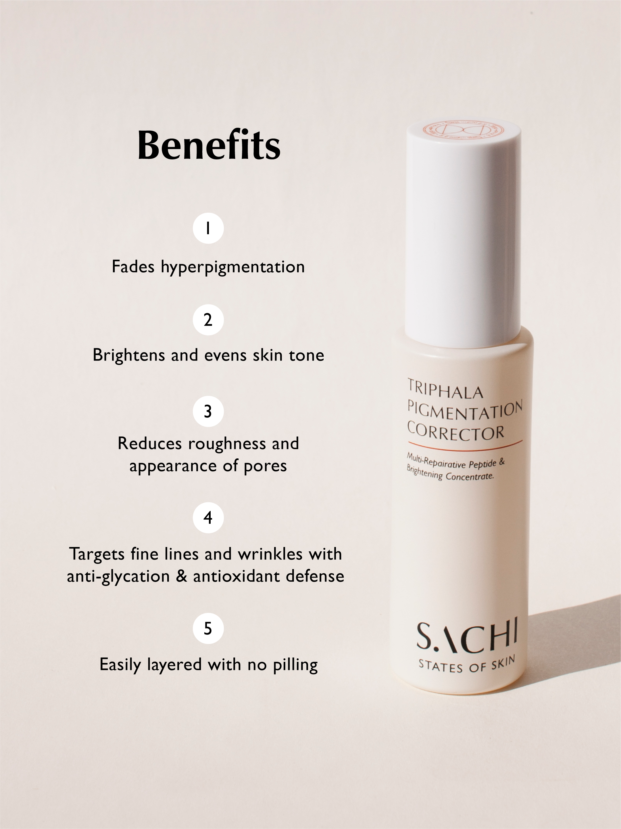 Sachi Skin – Engroshandel Ansigtsserum – Triphala Pigmenteringskorrektor - 30ml3