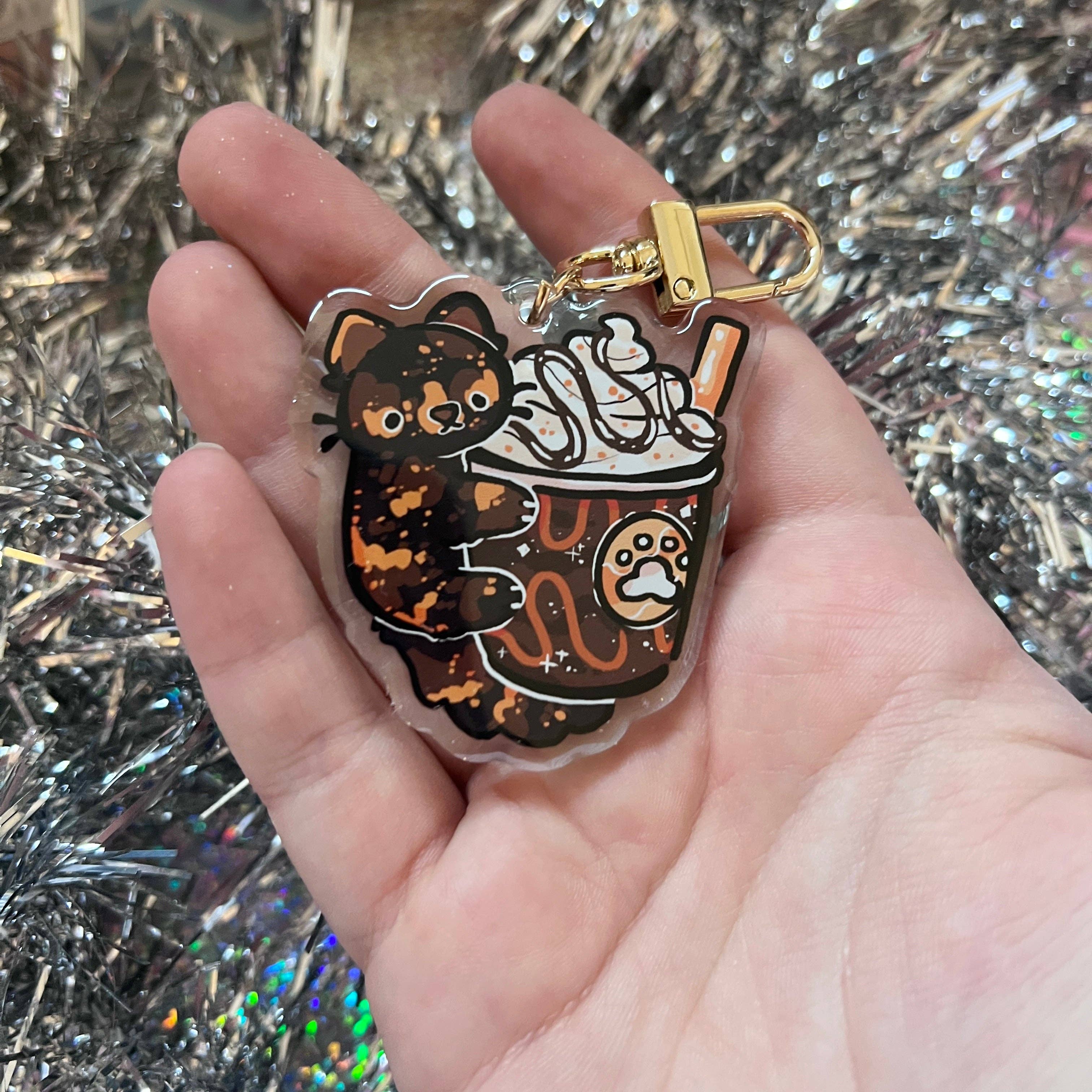 Woolblossom - Wholesale Keychain - Women's - Kitty Frappe ~ Acrylic Charms12