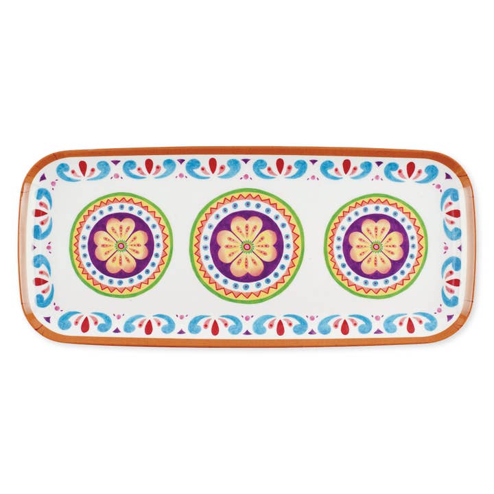 Cinco de Mayo 15" Melamine Rectangle Tray for wholesale by Supreme Housewares