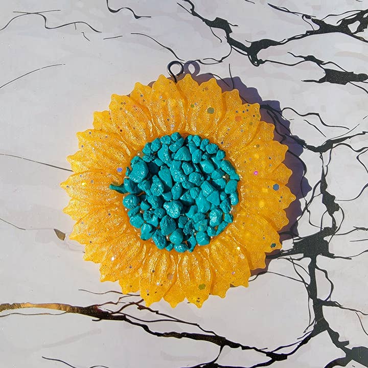 Sunflower Car Freshie, Western Car Freshies, Sunflowers for wholesale by Dulce Flor Co,