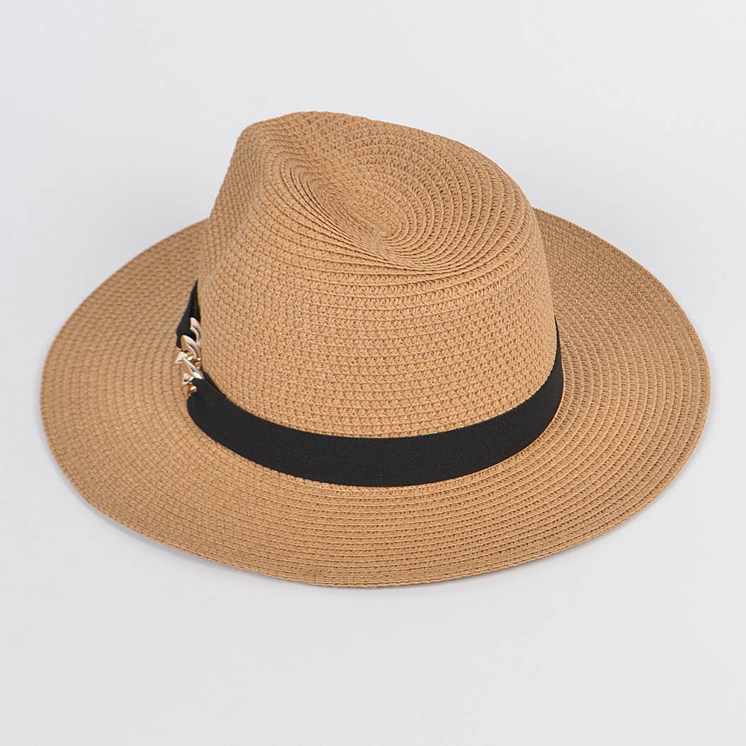3AM BY H&D ACCESSORIES - Wholesale Straw Hat - Women's - Straw Fedora Hat1