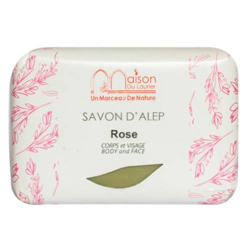 Maison du Laurier - Vendita all'ingrosso Saponette - Sapone di Aleppo profumato alla rosa 100 g2