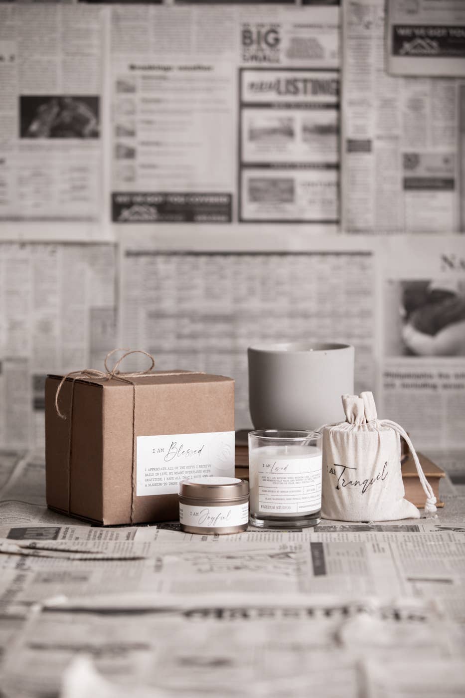 Freedom Studios - Wholesale Jar/Filled Candle - I AM Blessed 22 oz Concrete Candle4