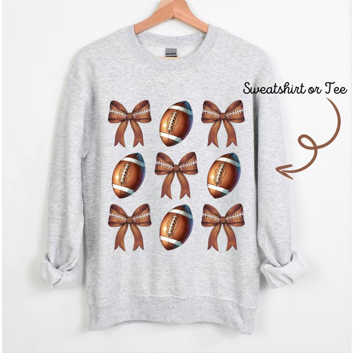 Football + Bows for wholesale by Beck + Palm